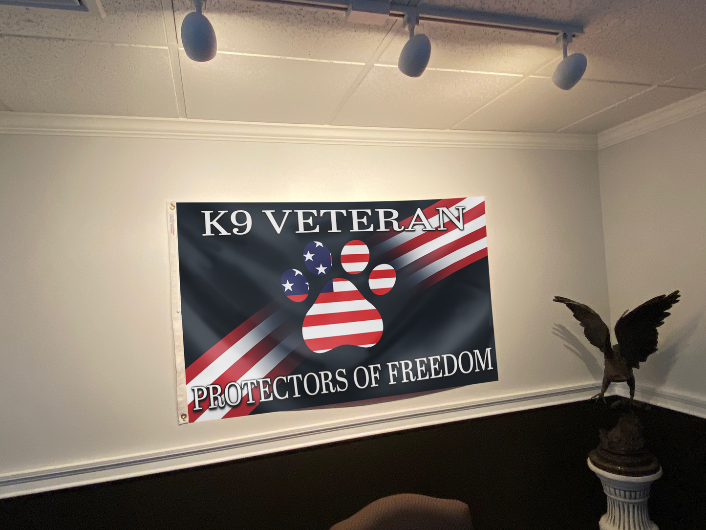 K9 Heroes Protectors Freedom Flag