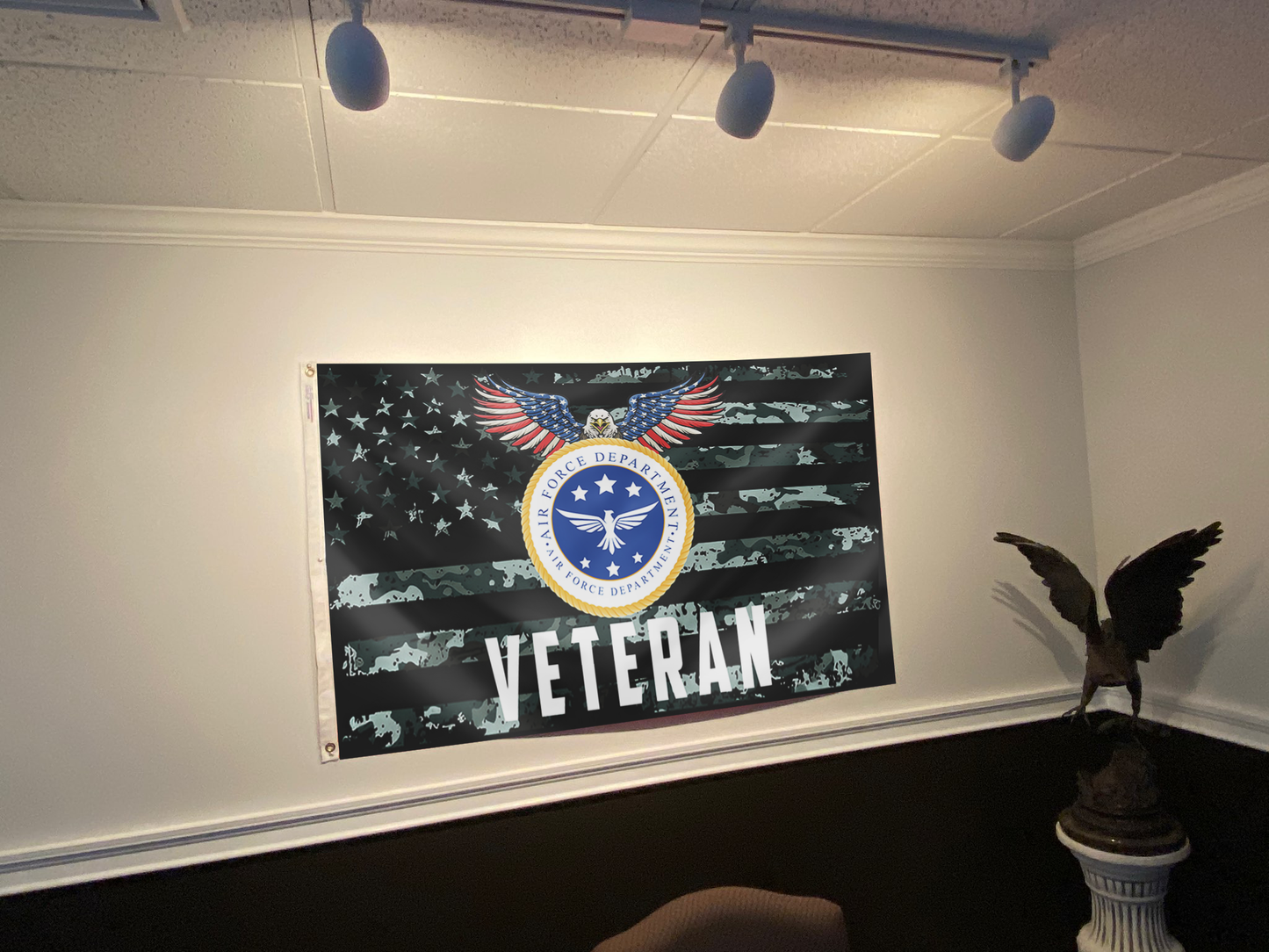 Patriotic Eagle Veteran Tribute Flag