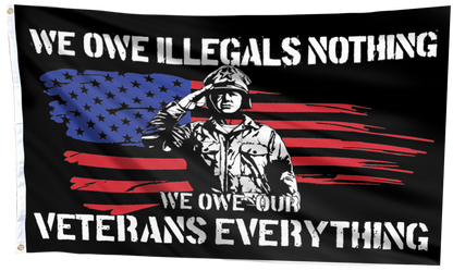 Proud Veterans Tribute Flag Outdoor
