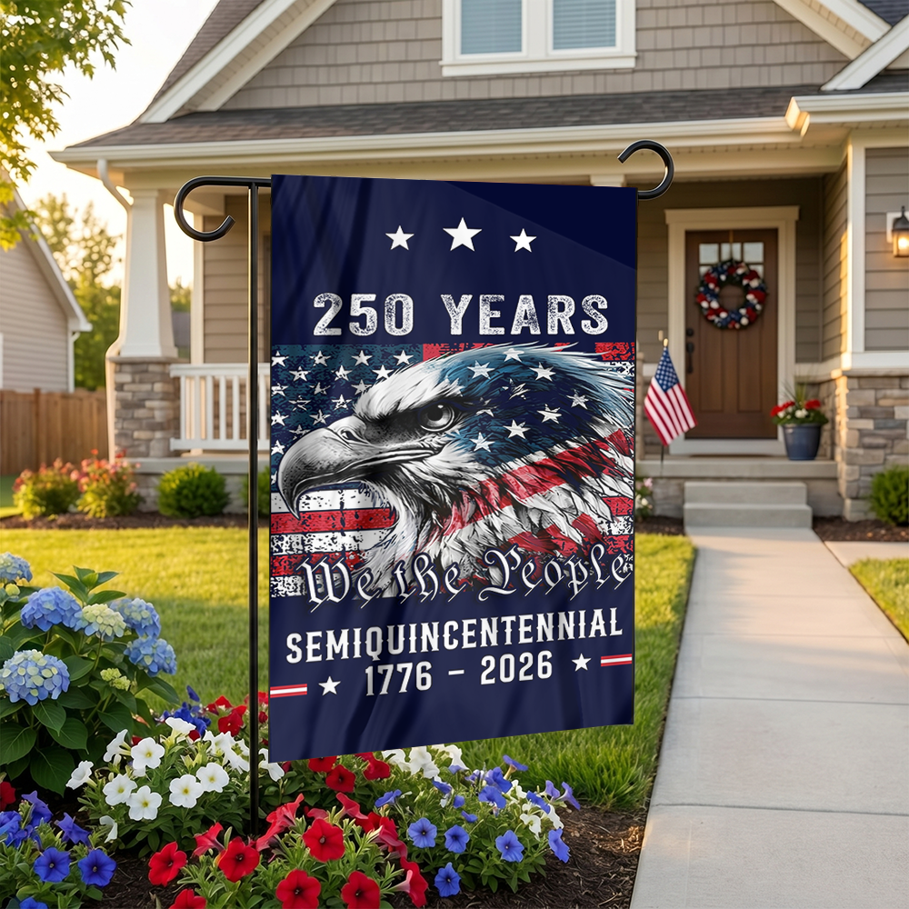 Patriotic Heritage Semi-Quincentennial Yard Flag