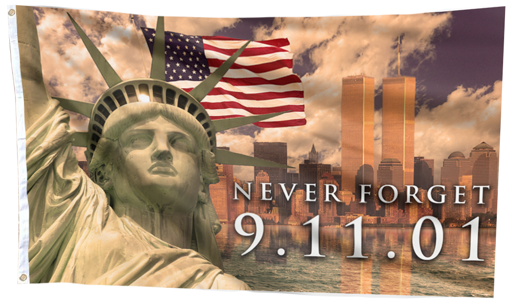 Never Forget 911 Tribute Flag