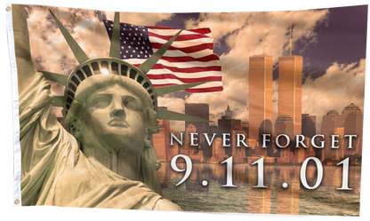 Never Forget 911 Tribute Flag