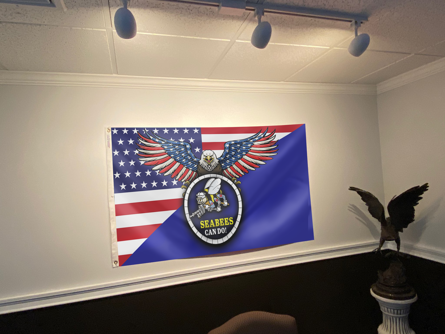 Seabees Eagle Pride Flag