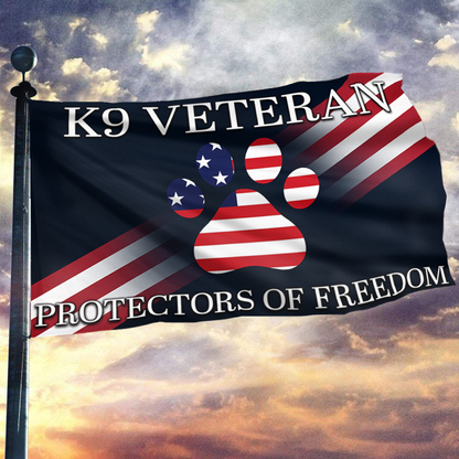 K9 Heroes Protectors Freedom Flag