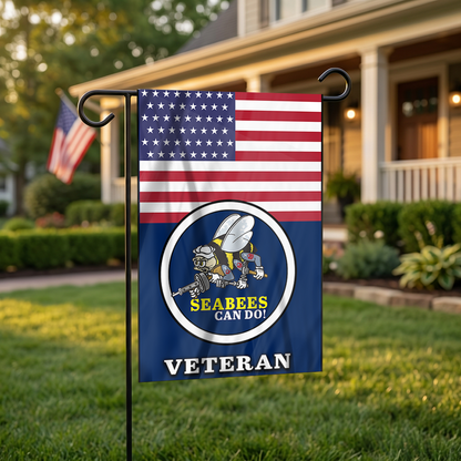 Seabee Pride Outdoor Garden Flag