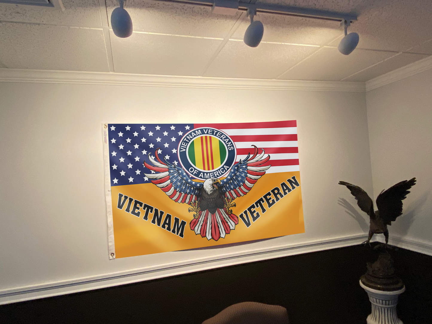 Proud Marine Veteran Flag