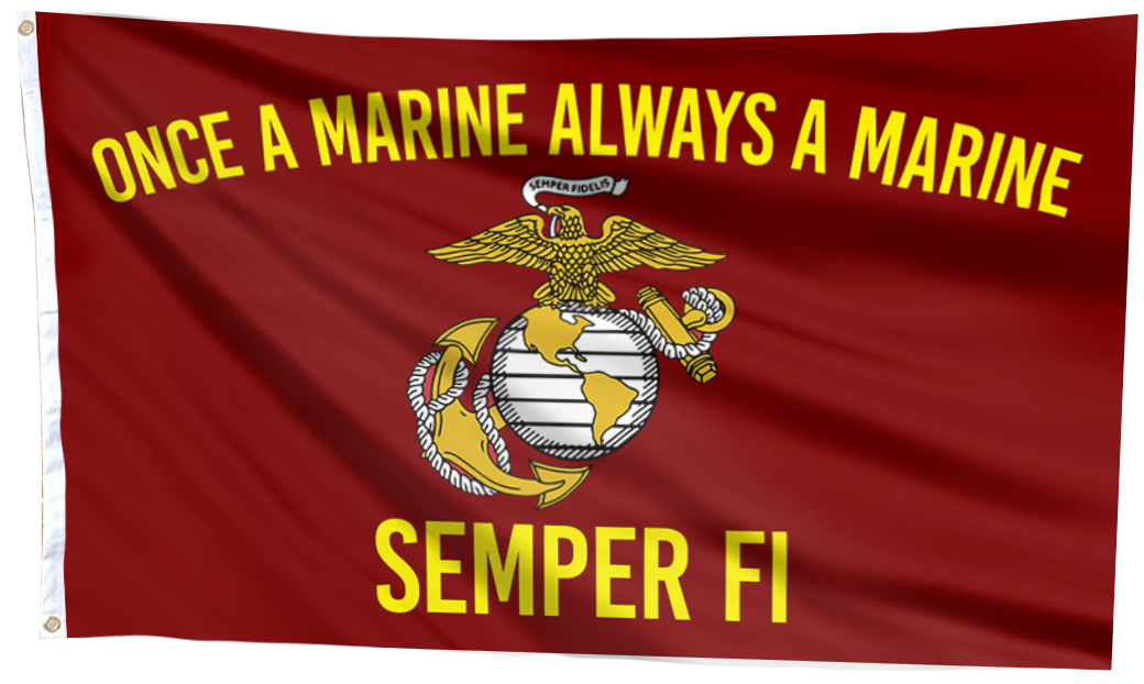 Semper Fi Pride Marine Flag