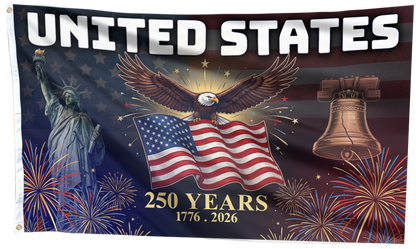 Patriotic Bell and Eagle Flag