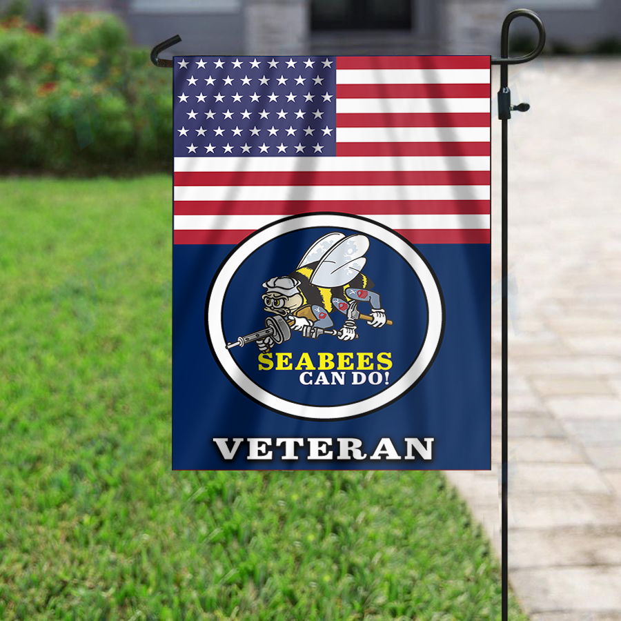 Seabee Pride Outdoor Garden Flag