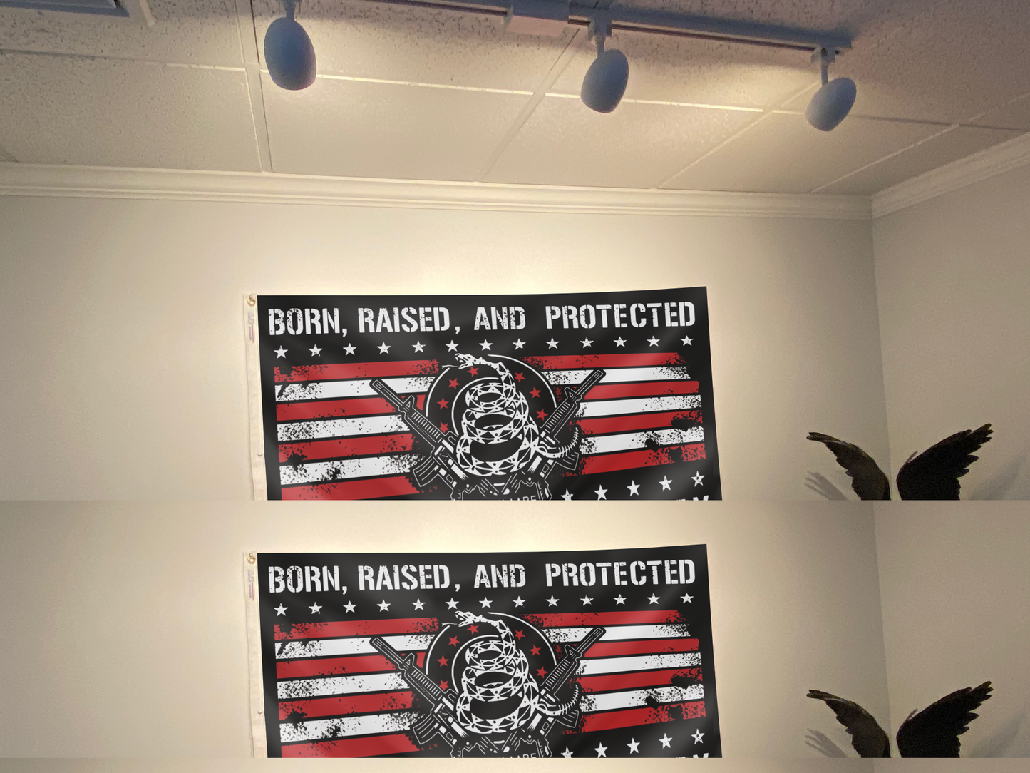 Patriotic Home Flag And Pin Set