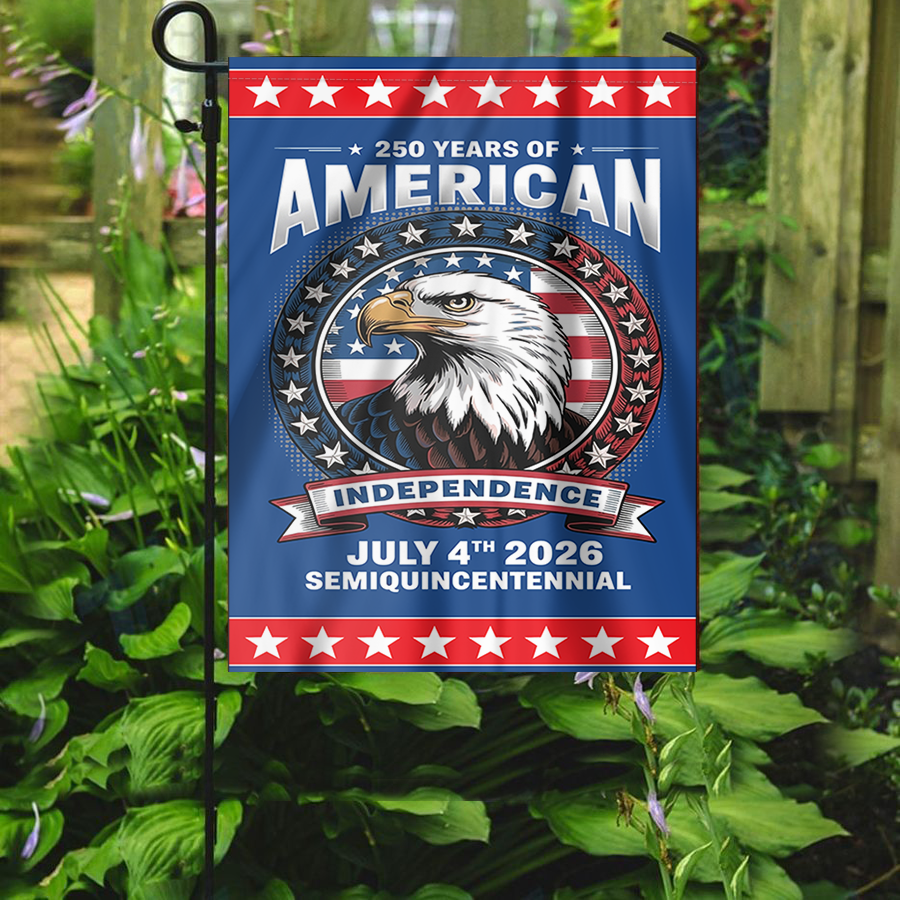 Patriotic Yard Welcome Garden Flag