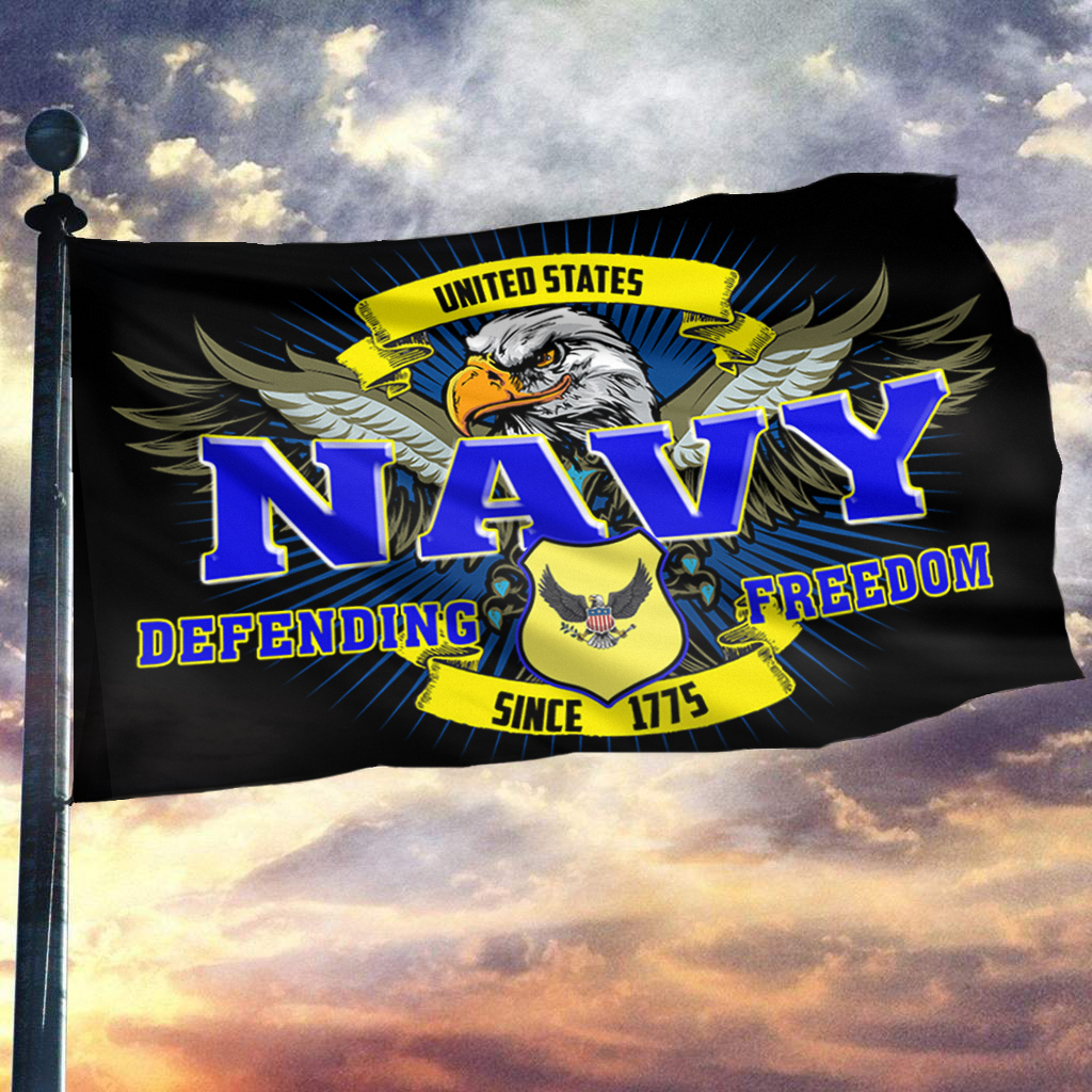 Freedom Navy Tribute Pride Flag