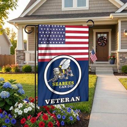 Seabee Pride Outdoor Garden Flag