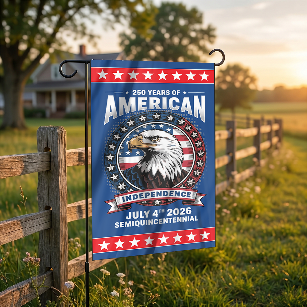 Patriotic Yard Welcome Garden Flag