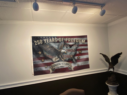 250 Years Sacrifice Freedom Flag