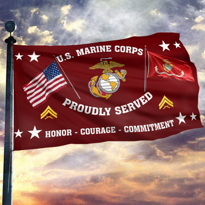 Corporal Marine Corps Pride Flag