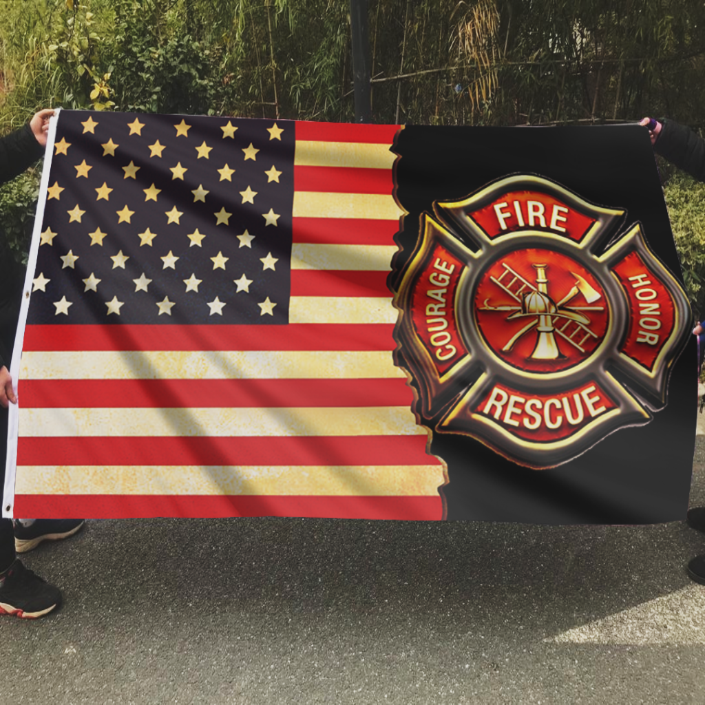 Fire Rescue Honor Tribute Flag