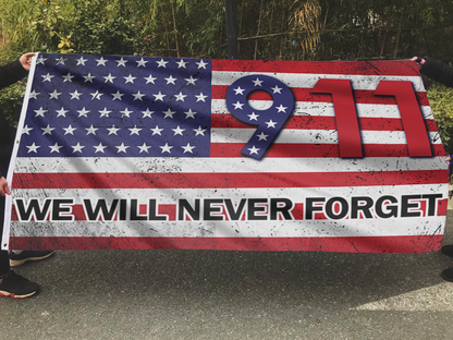 Never Forget 9/11 Memorial Flag