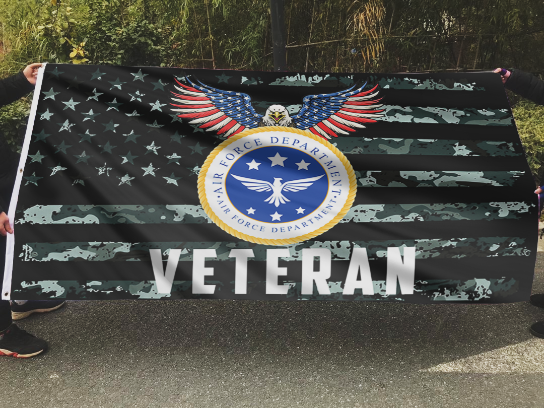 Patriotic Eagle Veteran Tribute Flag
