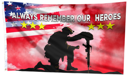 Remember Our Heroes Memorial Flag