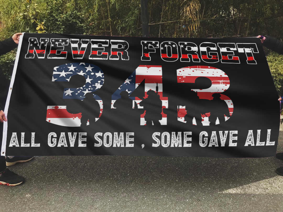 Never Forget Memorial Flag