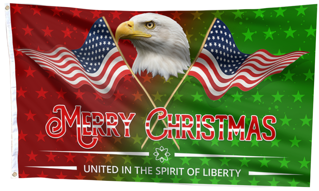 Bold Patriotic Outdoor Flag Banner