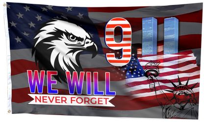 Never Forget Memorial Flag