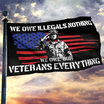 Proud Veterans Tribute Flag Outdoor
