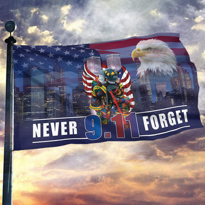 Never Forget Heroes Tribute Flag