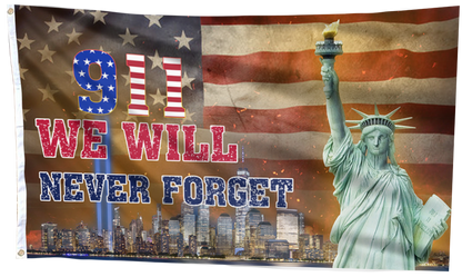 Never Forget 9/11 Memorial Flag