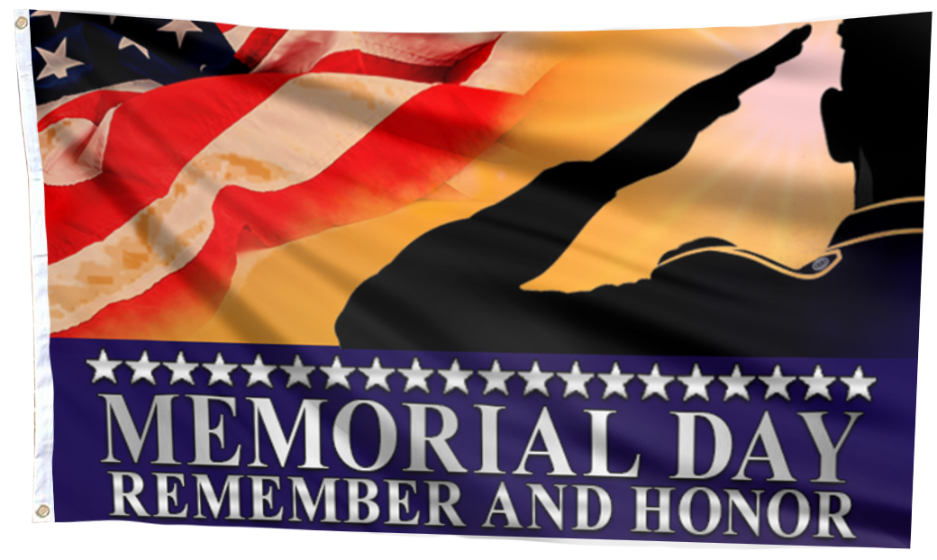 Remember Honor Memorial Day Flag
