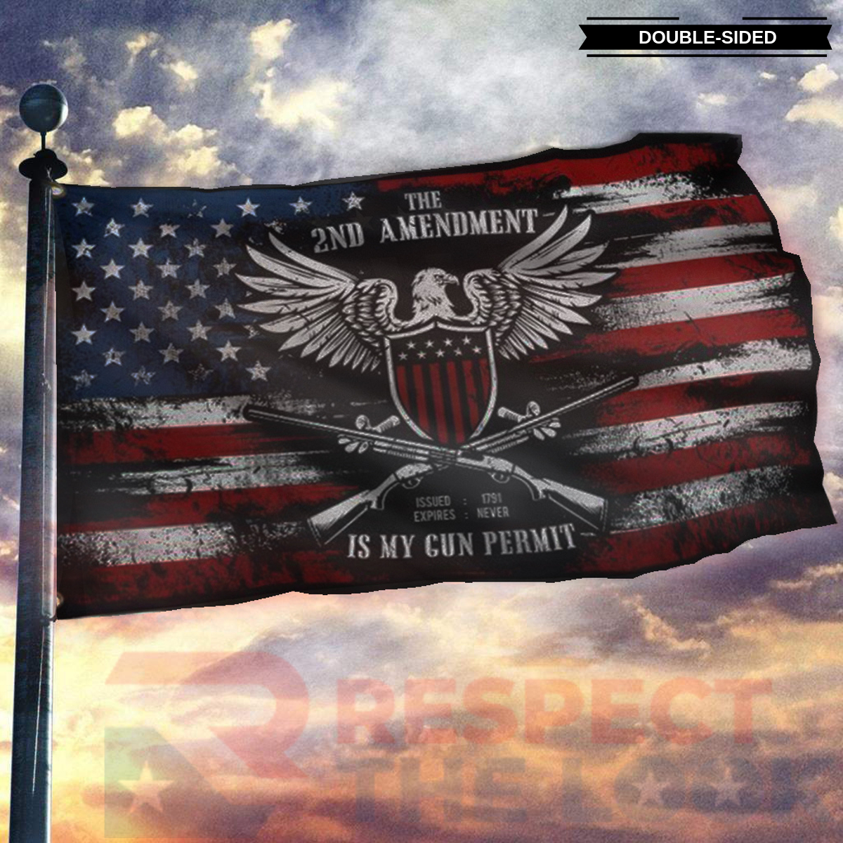 Durable Proud 2nd Amendment Flag