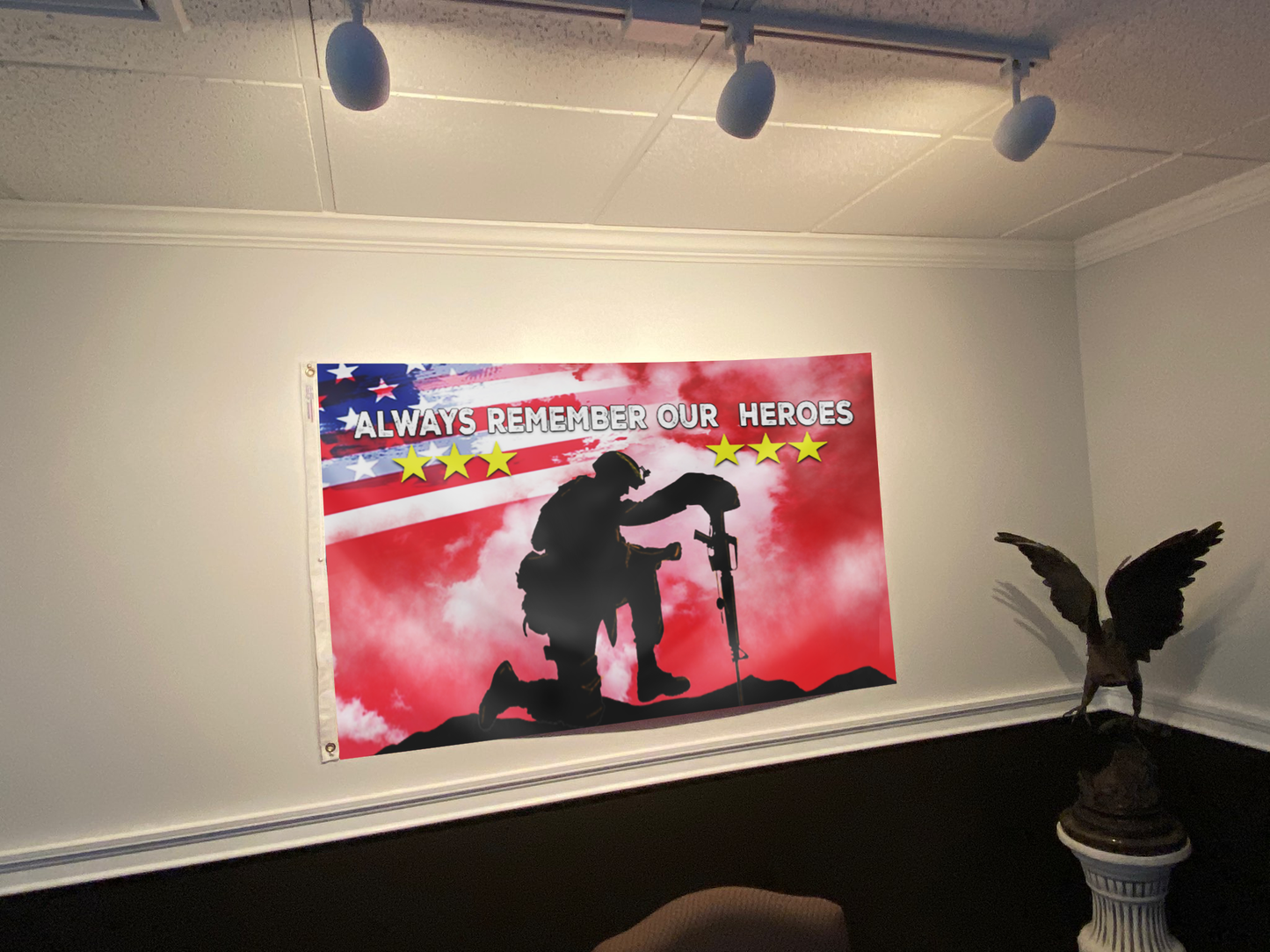 Remember Our Heroes Memorial Flag