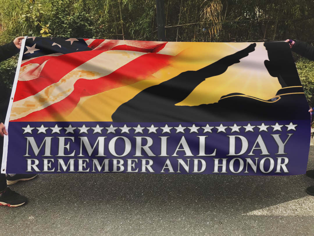 Remember Honor Memorial Day Flag