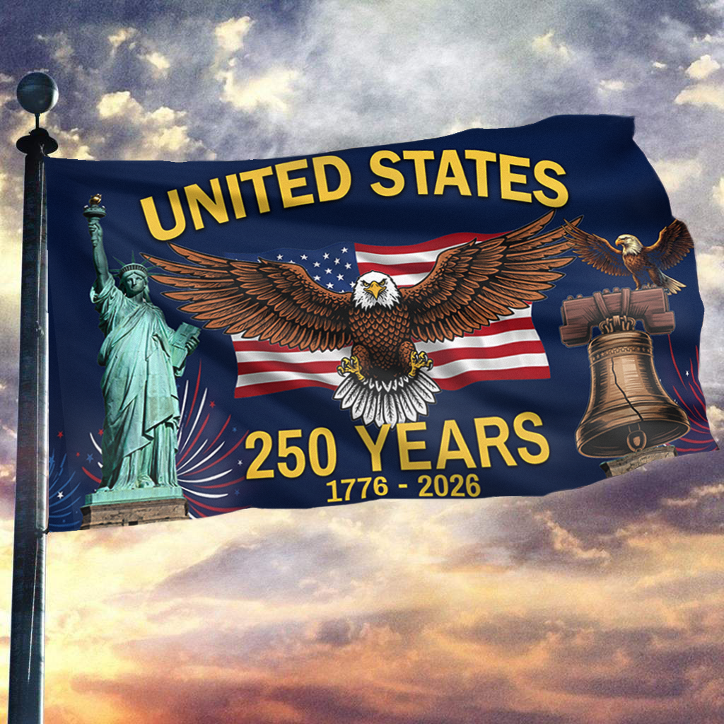 Liberty Eagle Outdoor House Flag