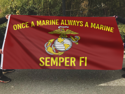 Semper Fi Pride Marine Flag