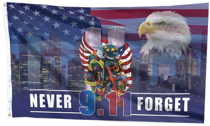 Never Forget Heroes Tribute Flag