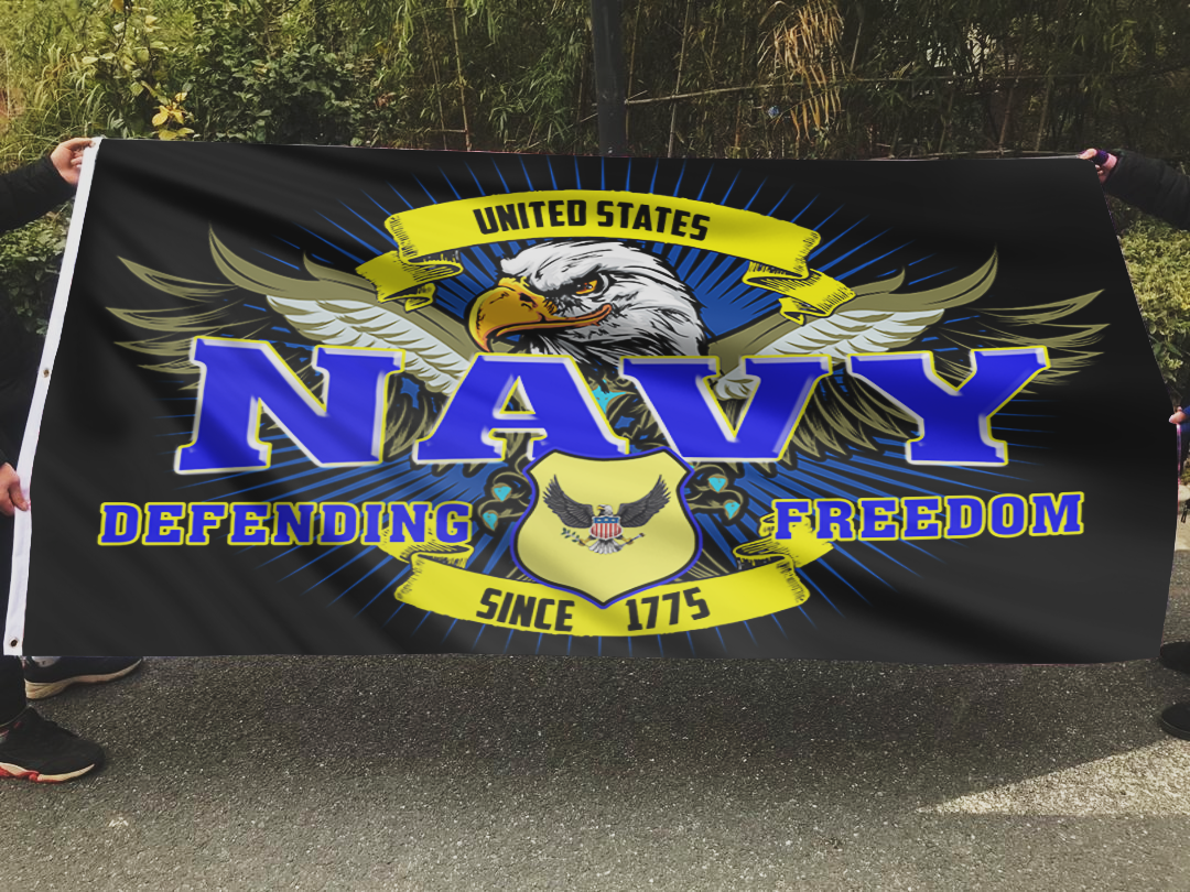 Freedom Navy Tribute Pride Flag
