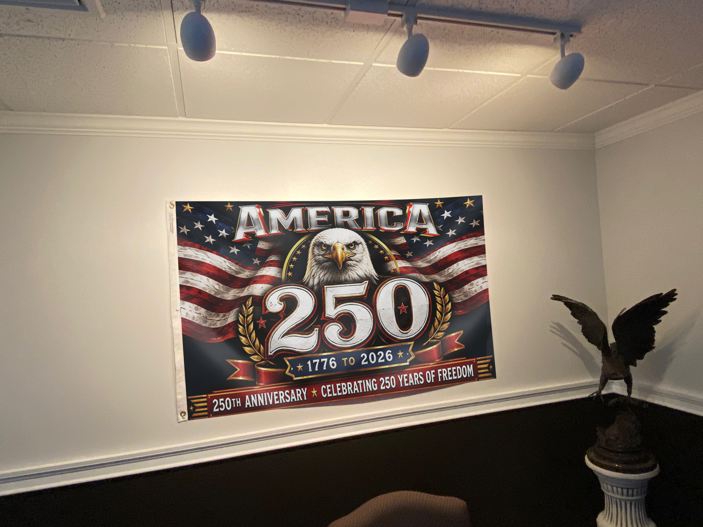 Patriotic Stars and Eagle Flag