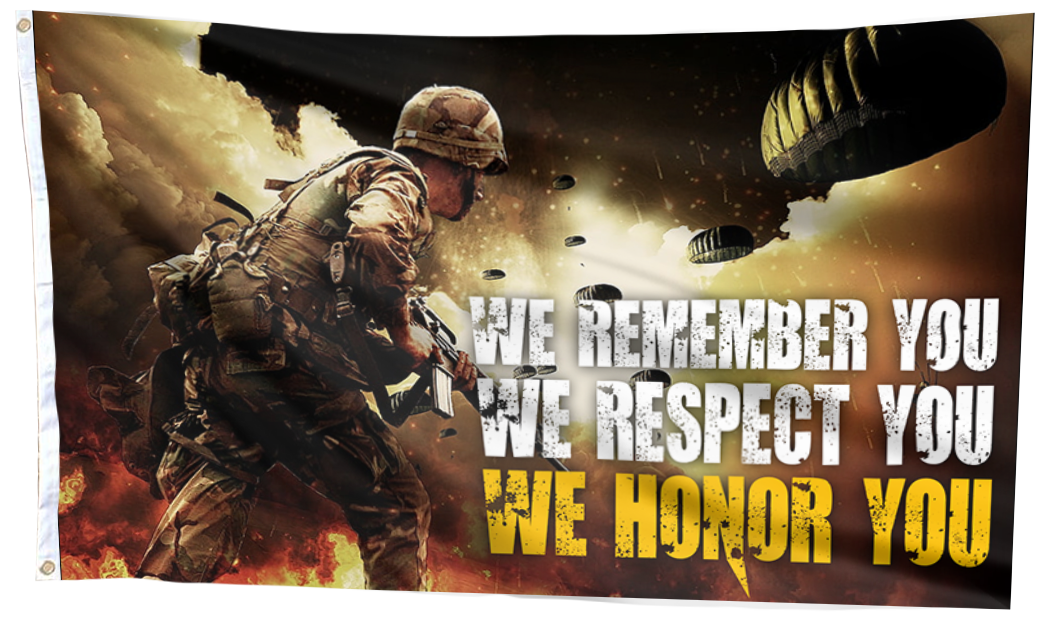 We Remember You Memorial Tribute Flag