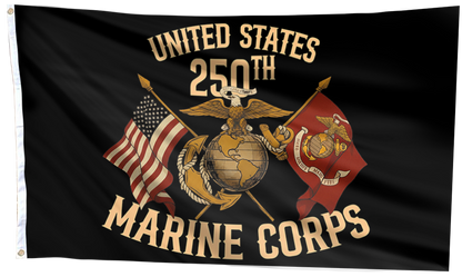 Forged in Valor 250th Marine Flag