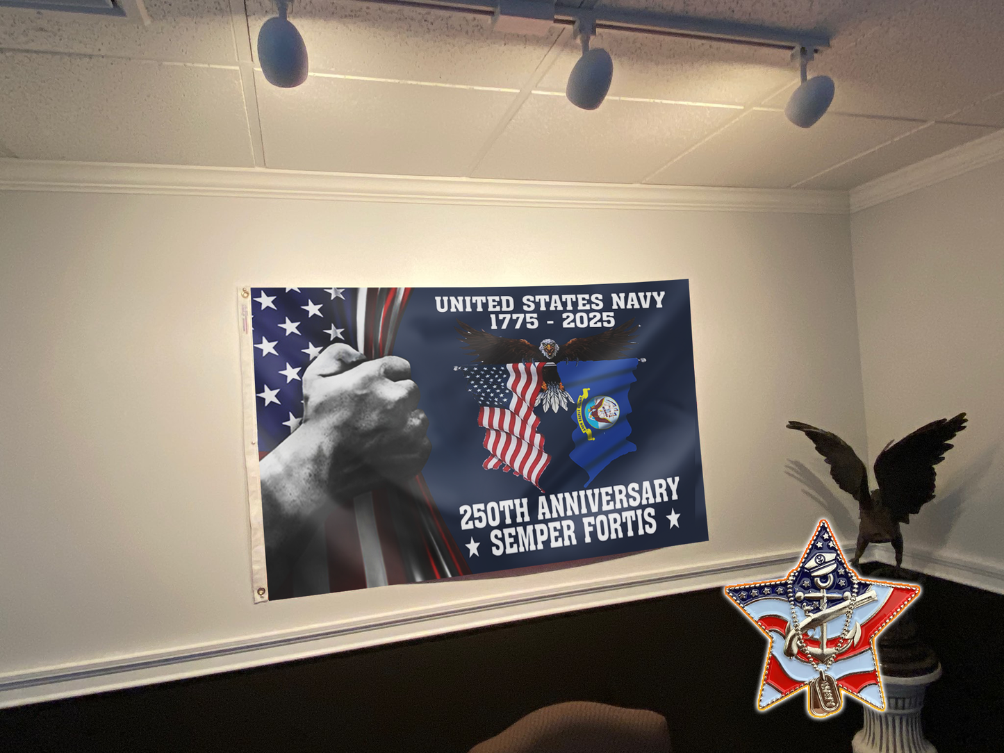 Navy 250th Tribute Flag Set