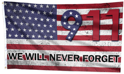 Never Forget 9/11 Memorial Flag