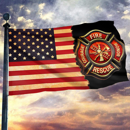 Fire Rescue Honor Tribute Flag