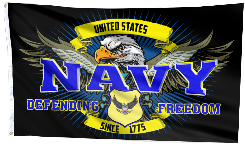Freedom Navy Tribute Pride Flag