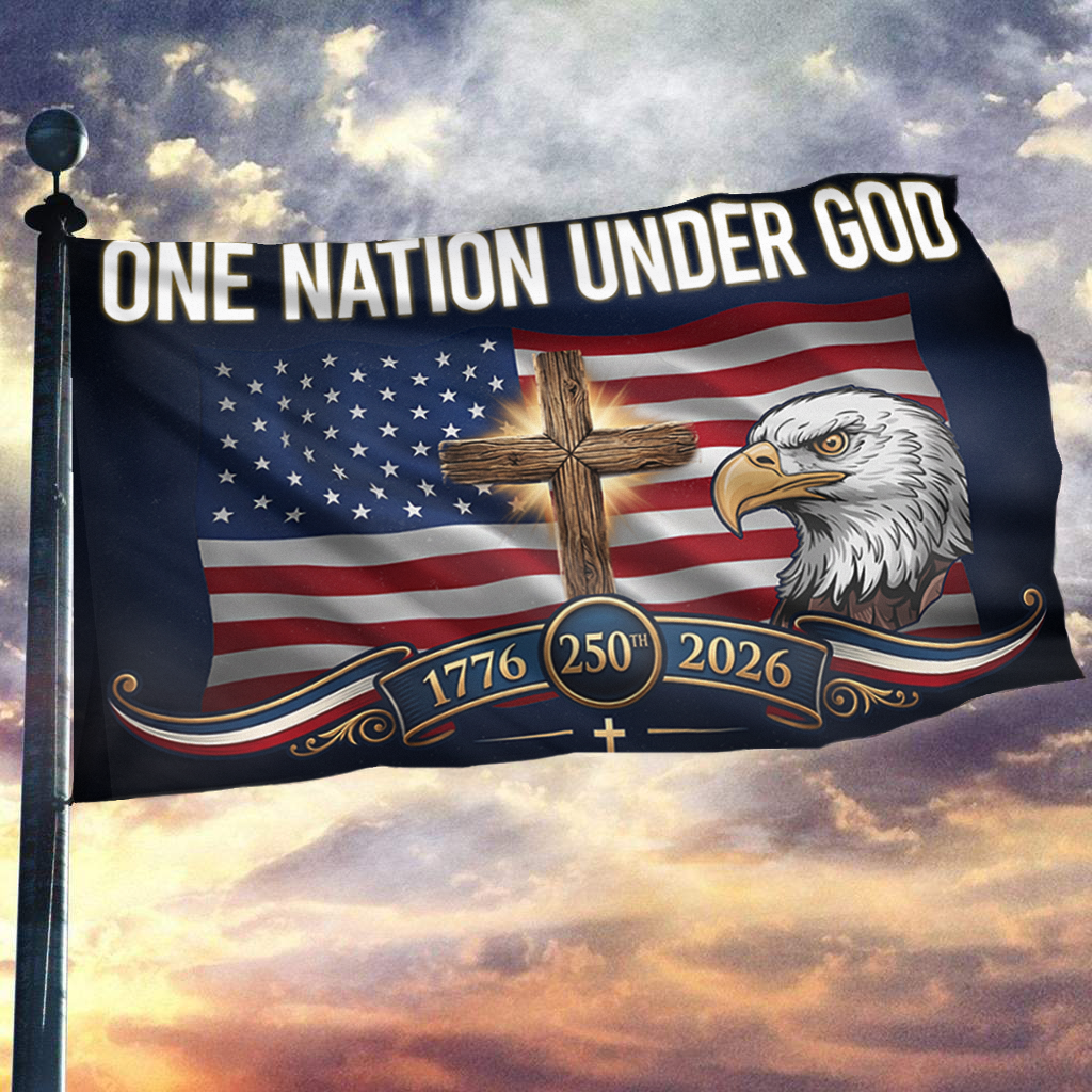 Liberty Eagle Cross Patriotic Flag