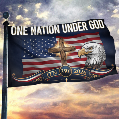Liberty Eagle Cross Patriotic Flag