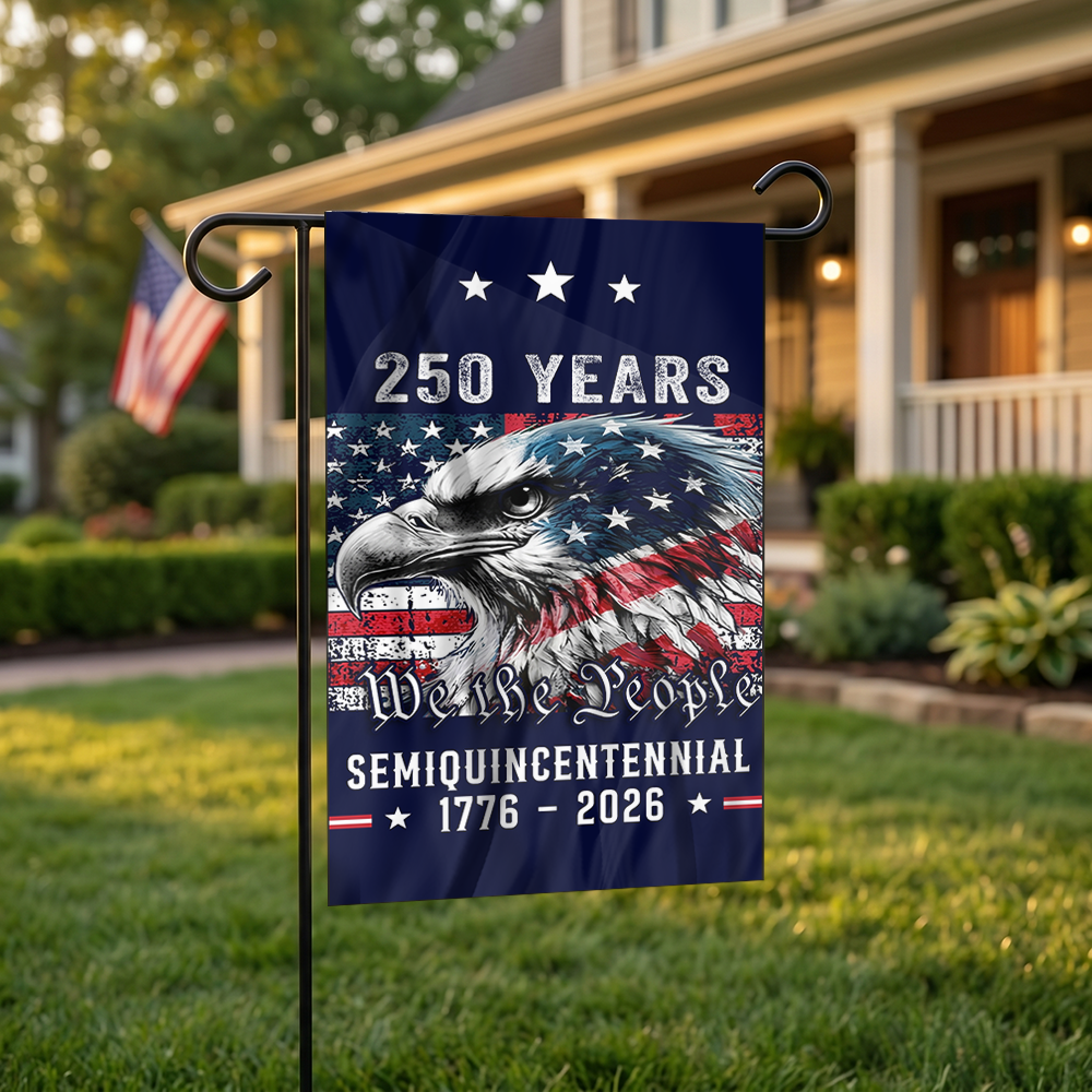 Patriotic Heritage Semi-Quincentennial Yard Flag