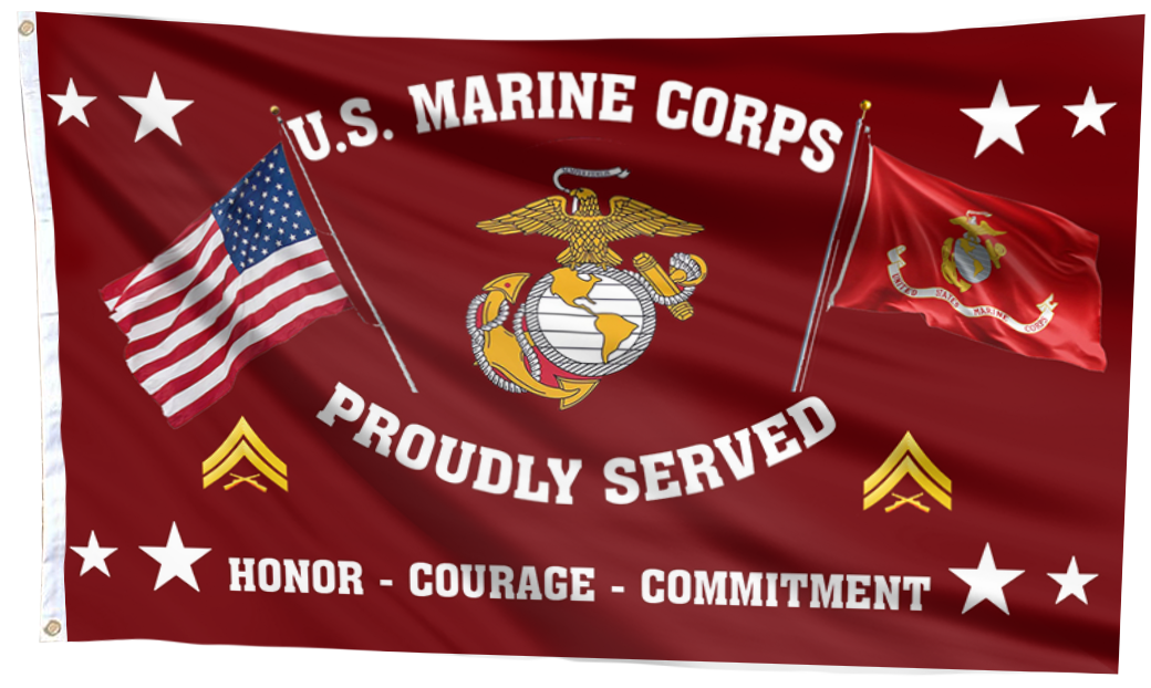 Corporal Marine Corps Pride Flag