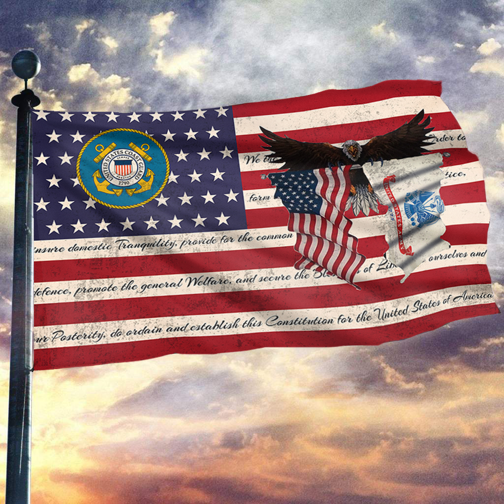 Coast Guard Heritage Outdoor Flag